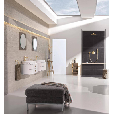 GROHE 23589GL1 Essence New Смеситель для раковины S-Size II, сливной гарнитур, цвет: холодный рассвет, глянец. Фото