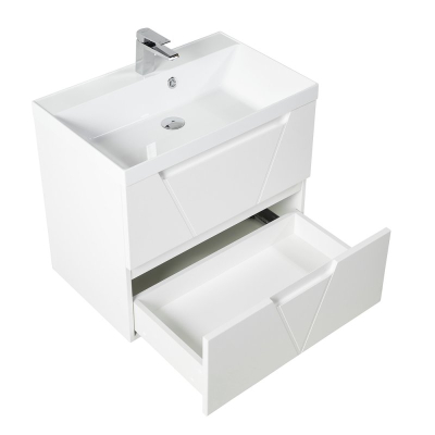 Тумба под раковину подвесная BELBAGNO VITTORIA-900-2C-SO-BL-P Bianco Lucido. Фото