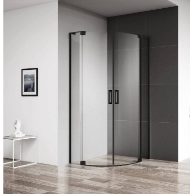 Душевой угол CEZARES Slider SLIDER-R-2-80/90-C-NERO. Фото