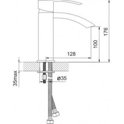 Смеситель для умывальника IDDIS Perfection CA16160C. Фото