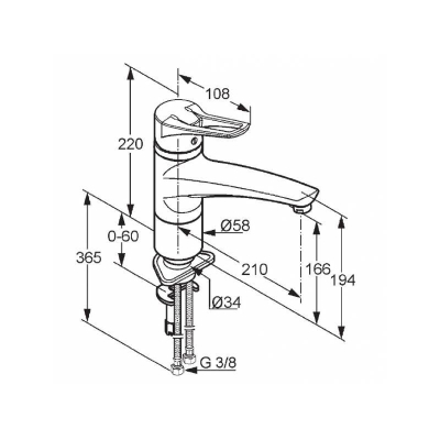 Смеситель для кухни KLUDI MX 399040562. Фото