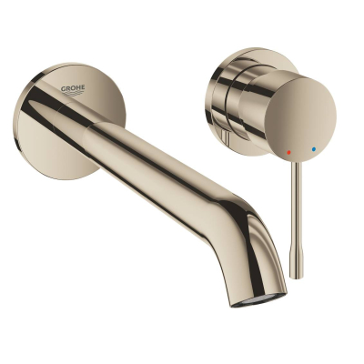 GROHE 19967BE1 Essence+ Смеситель для раковины на 2 отверстия, вынос 201 мм, настенный монтаж. Фото