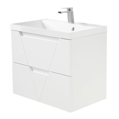Тумба под раковину подвесная BELBAGNO VITTORIA-900-2C-SO-BL-P Bianco Lucido. Фото