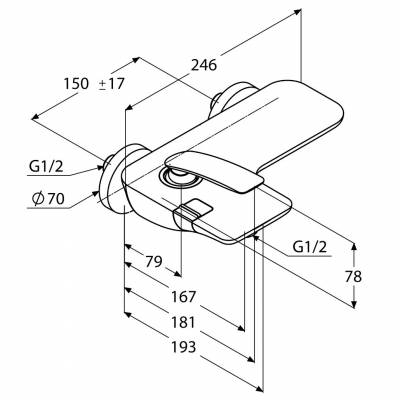Смеситель для ванны KLUDI Balance 524459175. Фото