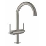 GROHE 21022DC3 Atrio New Смеситель двухвентильный для раковины на 1 отверстие, рукоятки-рычаги, размер L, СуперСталь GROHE 21022DC3 Atrio New Смеситель двухвентильный для раковины на 1 отверстие, рукоятки-рычаги, размер L, СуперСталь. Фото