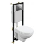 CERSANIT Комплект DELFI TPL + BLACK + LEON ХРОМ ГЛЯНЦЕВЫЙ SET-DEL/Black/TPL/Cg-w. Фото