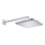 GROHE 26682000 Tempesta 250 Cube верхний душ с кронштейном к стене, хром. Фото