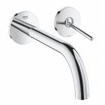 GROHE 19918003 Atrio New Joy Смеситель для раковины на 2 отверстия, настенный монтаж, вынос 221 мм, размер S (без встроенной части, комплект верхней монтажной части для 23 429 000) GROHE 19918003 Atrio New Joy Смеситель для раковины на 2 отверстия, настенный монтаж, вынос 221 мм, размер S (без встроенной части, комплект верхней монтажной части для 23 429 000). Фото
