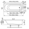 Ванна акриловая VAGNERPLAST Kasandra 150 VPBA157KAS2X-01. Фото