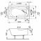 Ванна акриловая VAGNERPLAST Nike 120 VPBA125NIK2E-01. Фото
