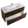 Тумба под раковину подвесная BELBAGNO MARINO-H60-1100-2C-SO-RW-P Rovere Moro. Фото