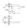 GROHE 19967DC1 Essence New Смеситель для раковины на 2 отверстия, вынос 201 мм, настенный монтаж. Фото