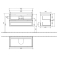 Тумба под раковину Villeroy&Boch SUBWAY 2.0 A697 00FQ. Фото